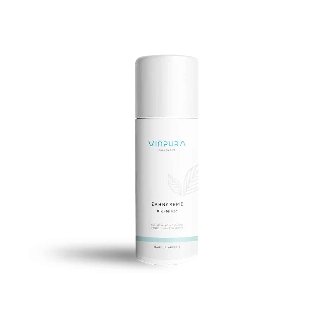 Vinpura Zahncreme Bio-Minze Produktbild.